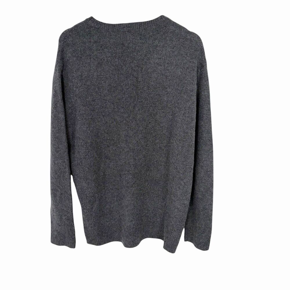 SOMETHING NAVY Silk & Cashmere Pullover Sweater Medium Gray Heather - Picture 6 of 11